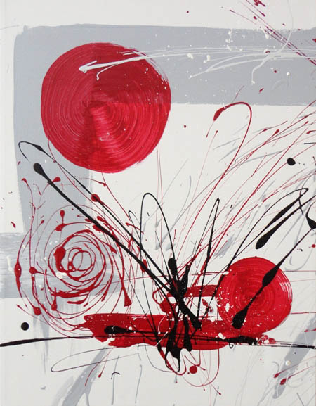 Modern acrylic painting on canvas